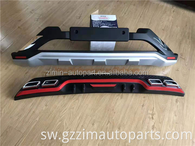 Kukimbilia vifaa vya nje vya gari Mat nyeusi/ chrome kupamba kifuniko cha trim kwa kukimbilia